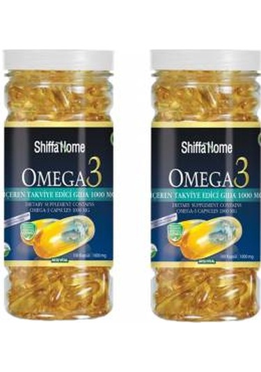 Aksu Vital Shiffa Home Omega 3 Balık Yağı 1000 MG 100 Softgell Kapsül 2 Adet