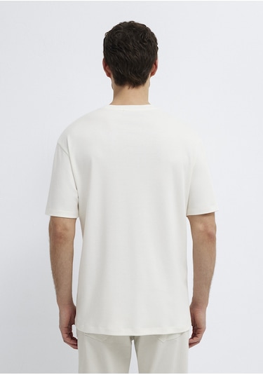 Mavi - Mavi Black Ekru Basic Tişört 0612645-70057