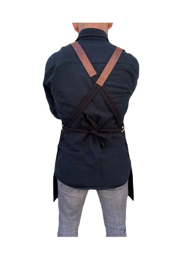 Cafe Önlüğü Barista & Servis Önlükleri Siyah Siyah