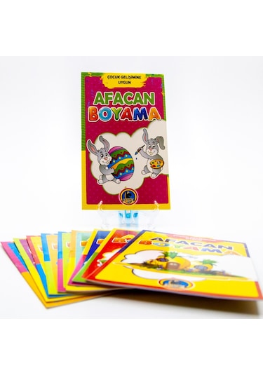 Afacan Boyama Kitap Seti Renkli Örnekli 1. Hamur 128 Sayfa Çiz Bo N11.41