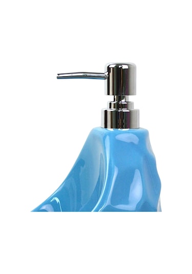 Suntek Losyon Mavi Saklama Bölmeli Sabunluk Boş Seramik