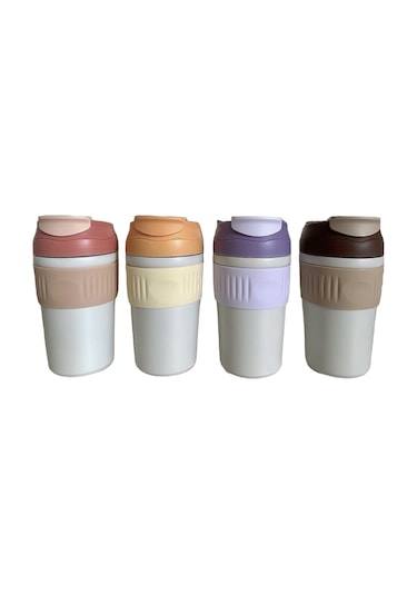 Prettify Çift Kapaklı Pipetli Termos 450 ML
