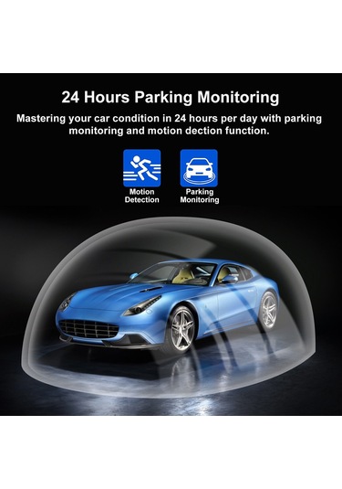 Xindoker Araç Dvr 1080p Full Hd, 2.7 İnç Ekran, 120 Geniş Açı, Gece Görüşü, Döngü Kayıt, Park Modu, Kolay Kurulum Sürücü Kamerası