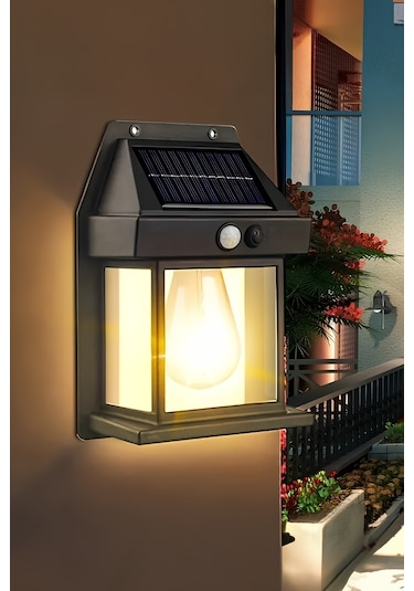 Mobee 4 Adet 2025 Model Suya Dayanıklı Harekete Duyarlı Güneş Enerjili Solar Led Dış Mekan Bahçe Lambası