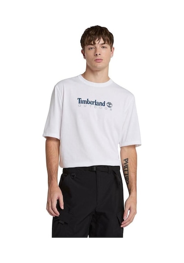 Timberland Erkek Tişört-tb0a5sfx1001 Beyaz