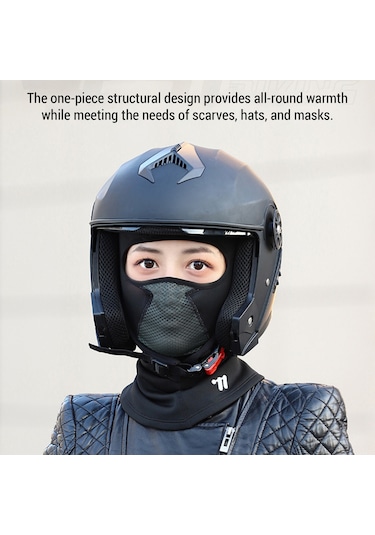 Wezone Kışlık Balaklava: Gözlük Delikli, Nefes Alabilir, Reflektif Motosiklet Ve Kayak Maskesi Siyah