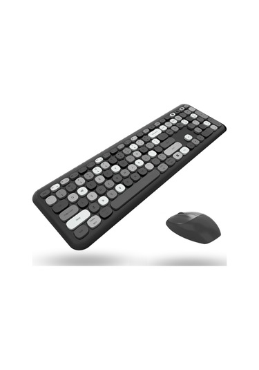 Büro Ev Ofis Bilgisayarı İçin Sevimli Siyah Klavye Mouse Seti Diğer