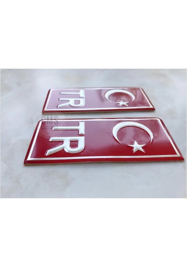 Tr Plaka Sticker 2'Li - Türkiye Plaka Sticker - Türkiye 464053811