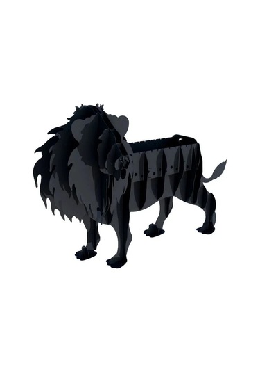 Aslan Mangal, Metal Aslan Şeklinde Mangal, Kömürlü Barbekü, Dekoratif Heykel Ml-02