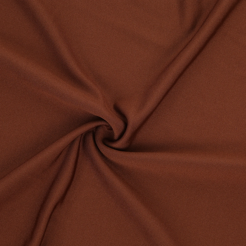 Geeksen Kahverengi Pleyli Etkili Meme İpek Sandalye Örtüsü - Ev, Otel, Restoran, Düğün, Banket İçin Esnek, Temizlenmesi Kolay Dekoratif Koltuk Kılıfı Çok Renkli