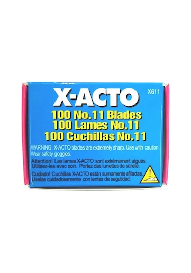 X-acto X611 100 Lü Sivri Kretuvar Bıçak Yedeği