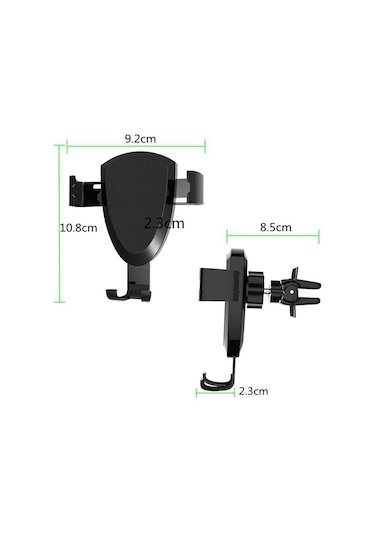 Juo Havalandırma Izgara Uyumlu 10W Kablosuz Şarjlı Araç İçi Telefon Tutucu