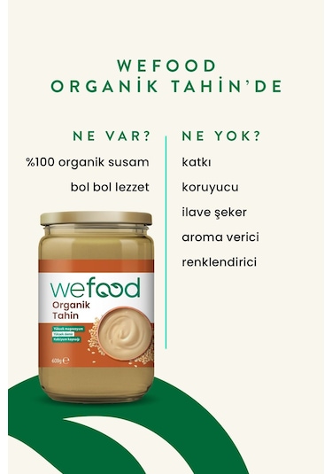 Wefood Organik Tahin 600 Gr