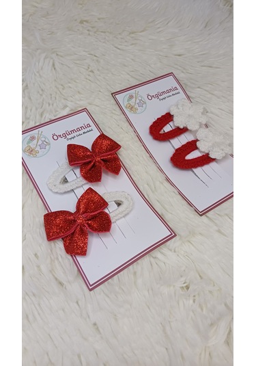 Yılbaşı Tokası- 2 Çift Kırmızı