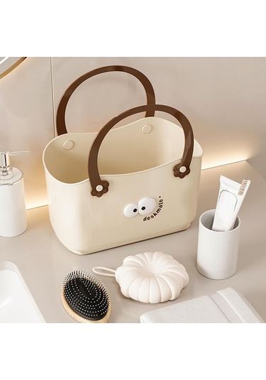 Pazly Tuvalet Temizlik Suntek Sepeti Malzemeleri Düzenleyici Duş We Bej