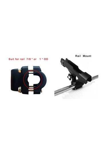 Dianziye Dayanıklı Abs Balıkçılık Kamışı Tutucu - Siyah Plastik Kayık Ve Kano Aksesuarı