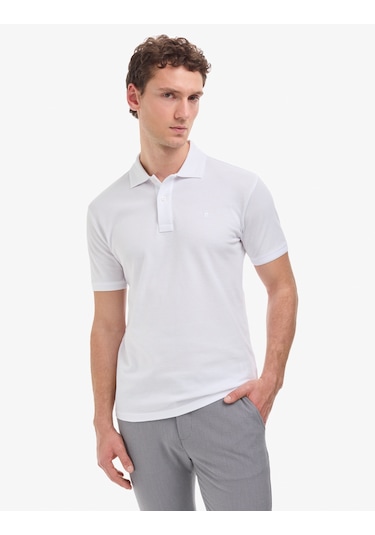 Pierre Cardin Erkek Beyaz Tişört Basic 50321128-vr013