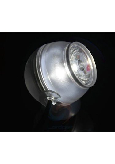 Silkroadselect Pengfu Shop Beyaz Stil Akvaryum Amfibi Dalgıç Mini Led Spot Ayarlanabilir Yön Mulyi Renkli Lamba Işığı Emme Klipsi İle Çok Renkli
