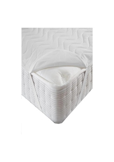 Divanev Kapitoneli Sıvı Geçirmez Alez 220x200 Cm Çift Kişilik Köşe Lastikli Beyaz