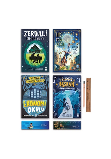 İlk Genç Timaş Hiç Fena Değil - Zerdali - Süper Başkan - Ekonomi Okulu Set 4 Kitap