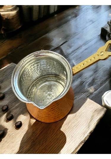 Bakır Çekiç Dövme Küçük Boy Cezve