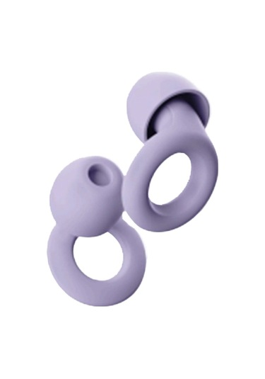 Aircraft (Carrier) Jzcat Süper Silikon Ses Yalıtımlı Gürültü Önleyici Kulak Tıkaçları - Mor