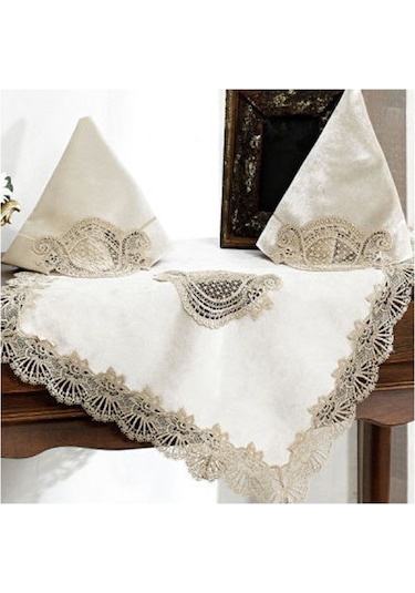 Royal Nazik Riva Kadife 5 Parça Salon Takımı