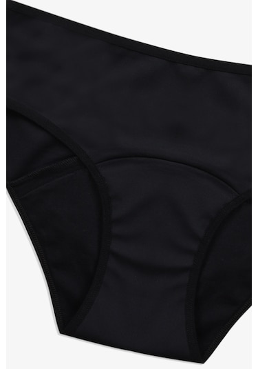 2 Adet Siyah Yıkanabilir Regl Peroid Destek Külodu 5300-a2 Siyah