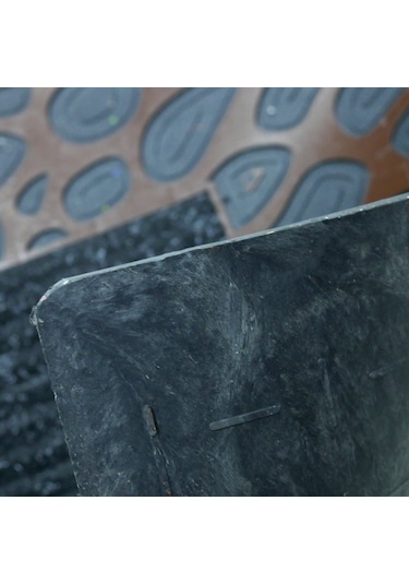 Paris Temalı Toz Tutucu Kauçuk Kapı Önü Paspası Mavi