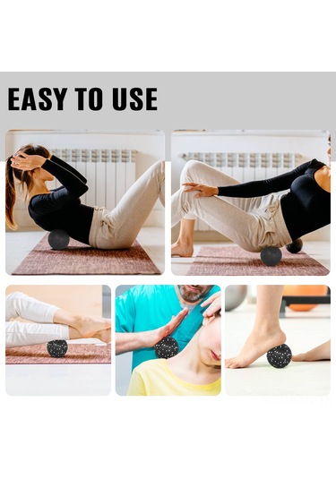 Kosona Epp Materyal Gövde Masaj Topu - Siyah 10cm, Günlük Egzersiz Ve Kas Geliştirme İçin Pratik Antreman Aracı Diğer