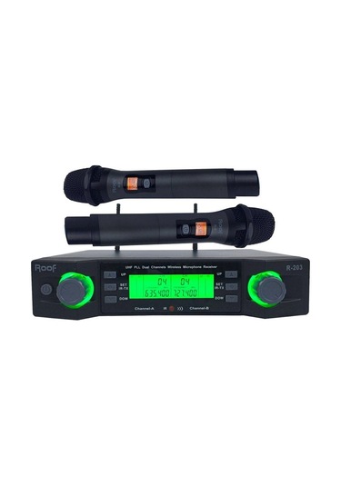 Roof R-203 Ee 2 El Uhf Kablosuz Telsiz Mikrofon