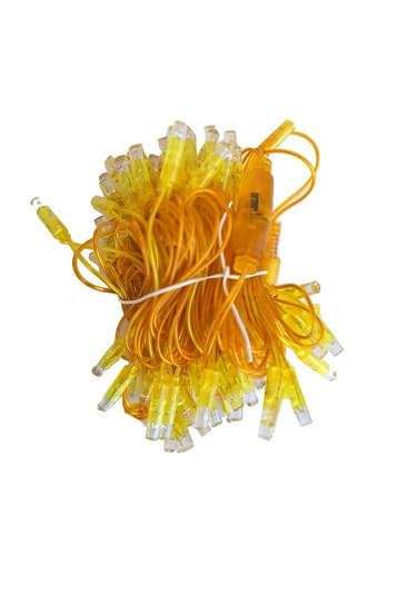 Dış Mekan Led Aydınlatma 10 Mt Sarı Kablo Amber Işık