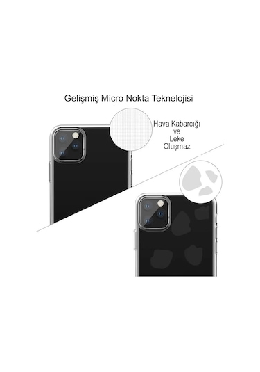 iPhone Uyumlu 6S 1mm Silikon Şeffaf Kapak