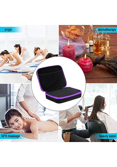 Suofeng Esansiyel Yağ Saklama Çantası 30 Bölmeli 5ml/10ml/15ml Düşmeye Ve Darbeye Dayanıklı Çok Renkli Esansiyel Yağ Çantası Hom-sf Mavi