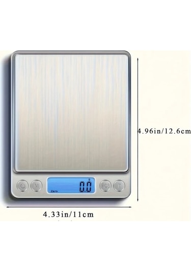 Fastbuy Kolzp Dijital Mutfak Terazisi 2000g, 0.1g Hassasiyet, Kompakt Tasarım, Mutfak Ve Yemek Hazırlama İçin İdeal -