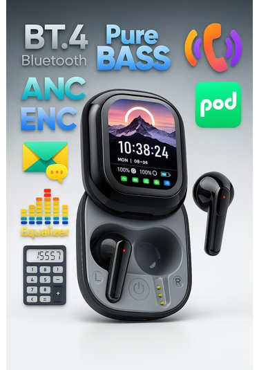 Qasul Kişiselleştirilebilir Renkli Dokunmatik Ekranlı Akıllı Saat