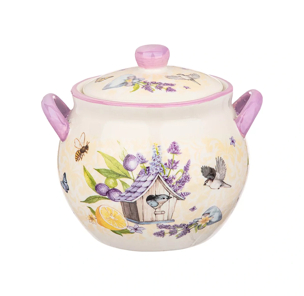 Agness Lavanda 600 Ml Pişirme Kabı Kapaklı 179428502 Beyaz