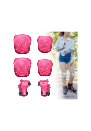 Suntek Koruyucu Dişli Seti Bisiklet Rahat Taşınabilir Dış El Pembe