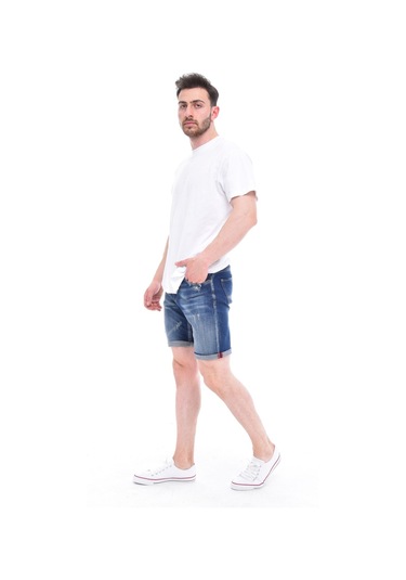 Cedy Denim Erkek Kot Şort Slim Fit Jean Şort - C342 S