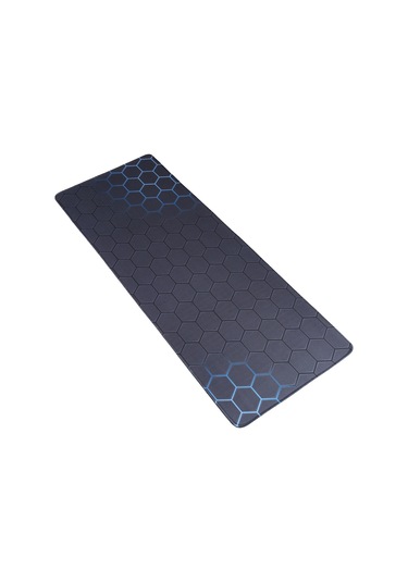 Kaymaz Kauçuk Kumaş Yüzey Oyunu Mouse Mat Klavye Pedi, Boyut: 60 X 30 X 0.2cm Mavi Petek