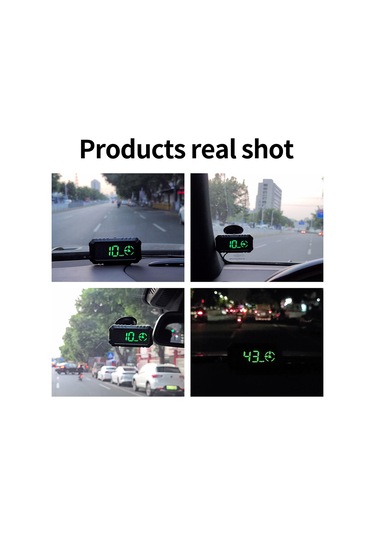 Wezone G7 Gps Araba Yüksek Görünürlük Gösterici - Hız, Yol Mesafesi, Yön, Uydu Sayısı, Aşırı Hız Ve Yorgunluk Alarmı, Otomatik Parlaklık Regülasyonu