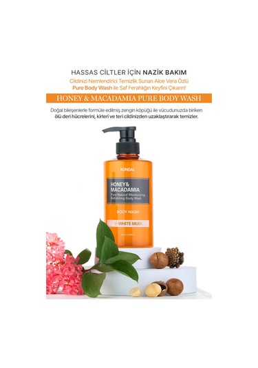 Kundal White Musk Yoğun Nemlendirici Vücut Yıkama Jeli 500 ML