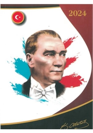 17x24 Atatürk Ajandası 2024 Özkan Res.3 Çok Renkli