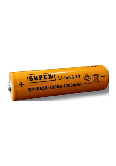 Sp-18650-1200 3.7v 1200mah Li-ion Pil Başlıklı