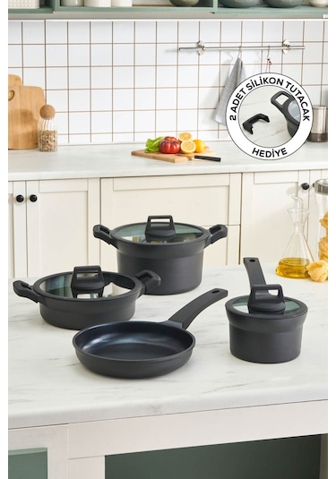 Karaca  Biodiamond Riga İndüksiyon Tabanlı  7 Parça Döküm Tencere Seti