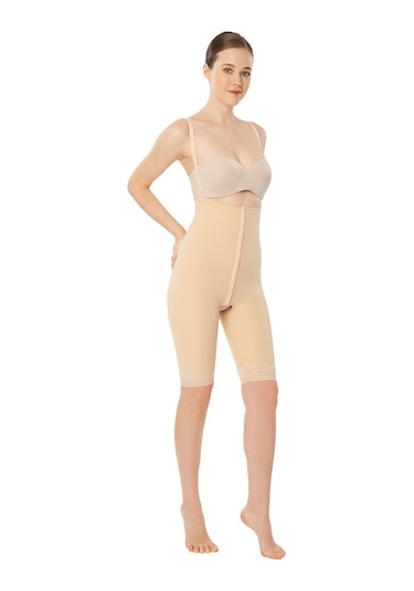Variteks 122 Liposuction Göğüs Altı ve Diz Üstü Korse Bej S 60 - 65 CM