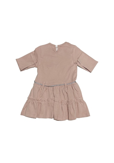 Mini Pink Lila Bağlama Detaylı Elbise Lila