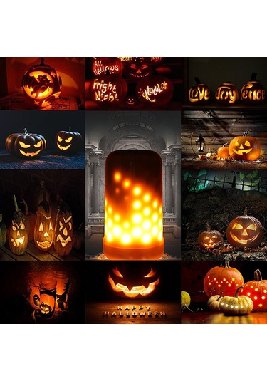 Fosenze Led Alev Işık Ampülü - 3 Modlu Tatlı Alev, Sürekli Aydınlatma, Solunum - 99 Smd2835 Led - 1800-2000k Islak Beyaz - Dekoratif Odalar, Barlar, Partiler İçin