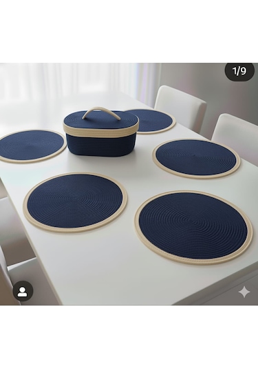 Servis Takımı Jut Ip Hası Ip Organık Ipler Tasarım Sıyah Krem