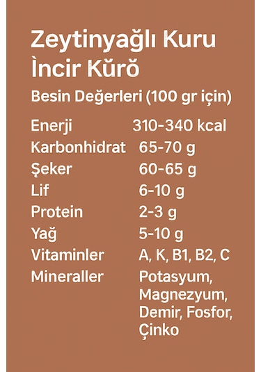 Zeytinyağlı Kuru İncir Kürü 650 Gr 650 G